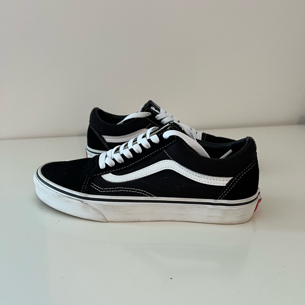 Vans Old Skool Black and White Classic Skate Shoes